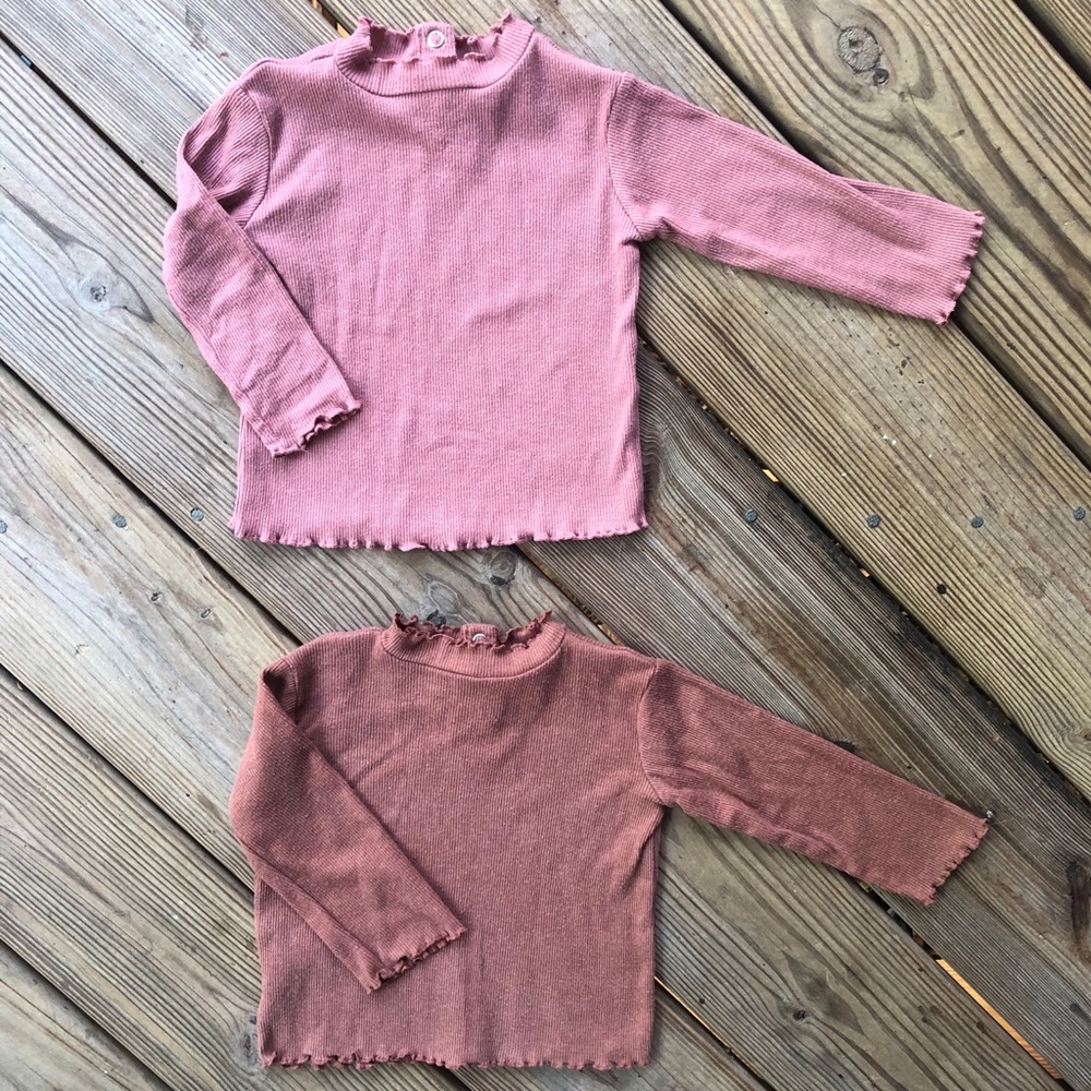 Zara set of two mock neck tops
